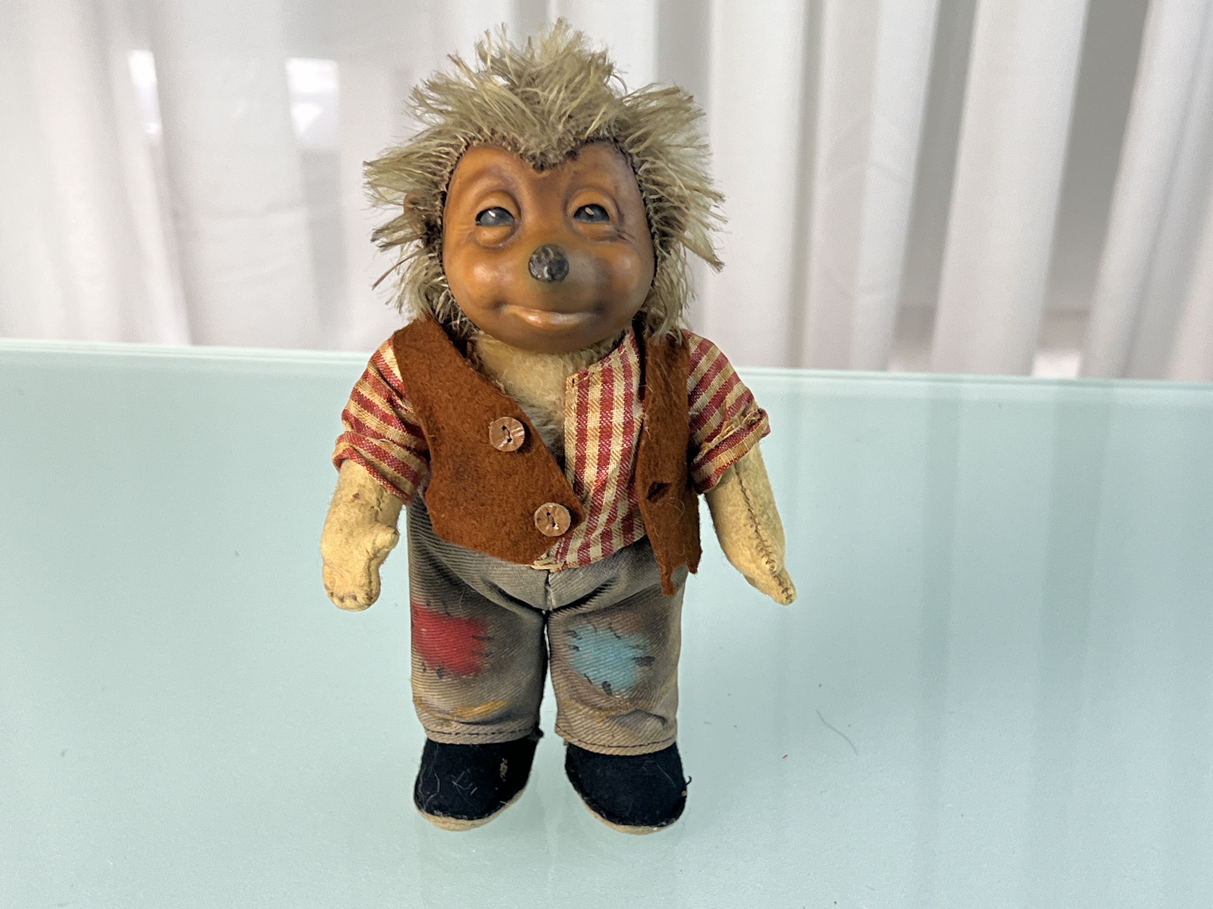 Steiff Tier Mecki Igel 17 cm. Zustand siehe Fotos 