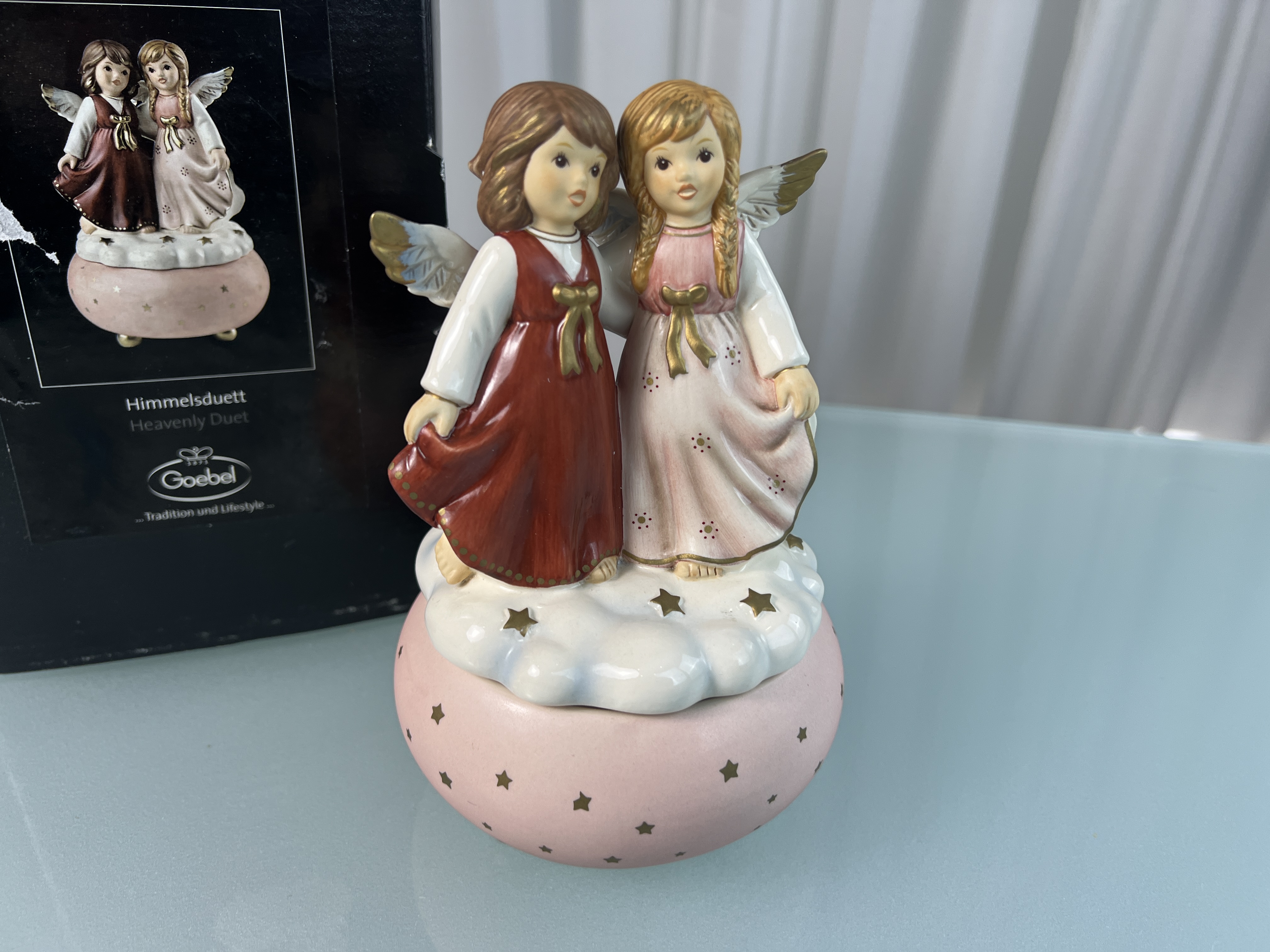 Goebel Figur Porzellan Spieluhr Himmelsduett 16 cm. 1 Wahl. Top Zustand