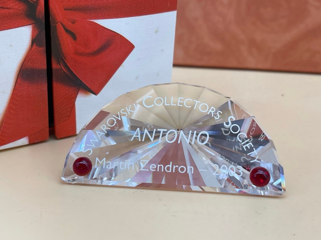 Swarovski Figur Schild Antonio mit Verpackung. Top Zustand.