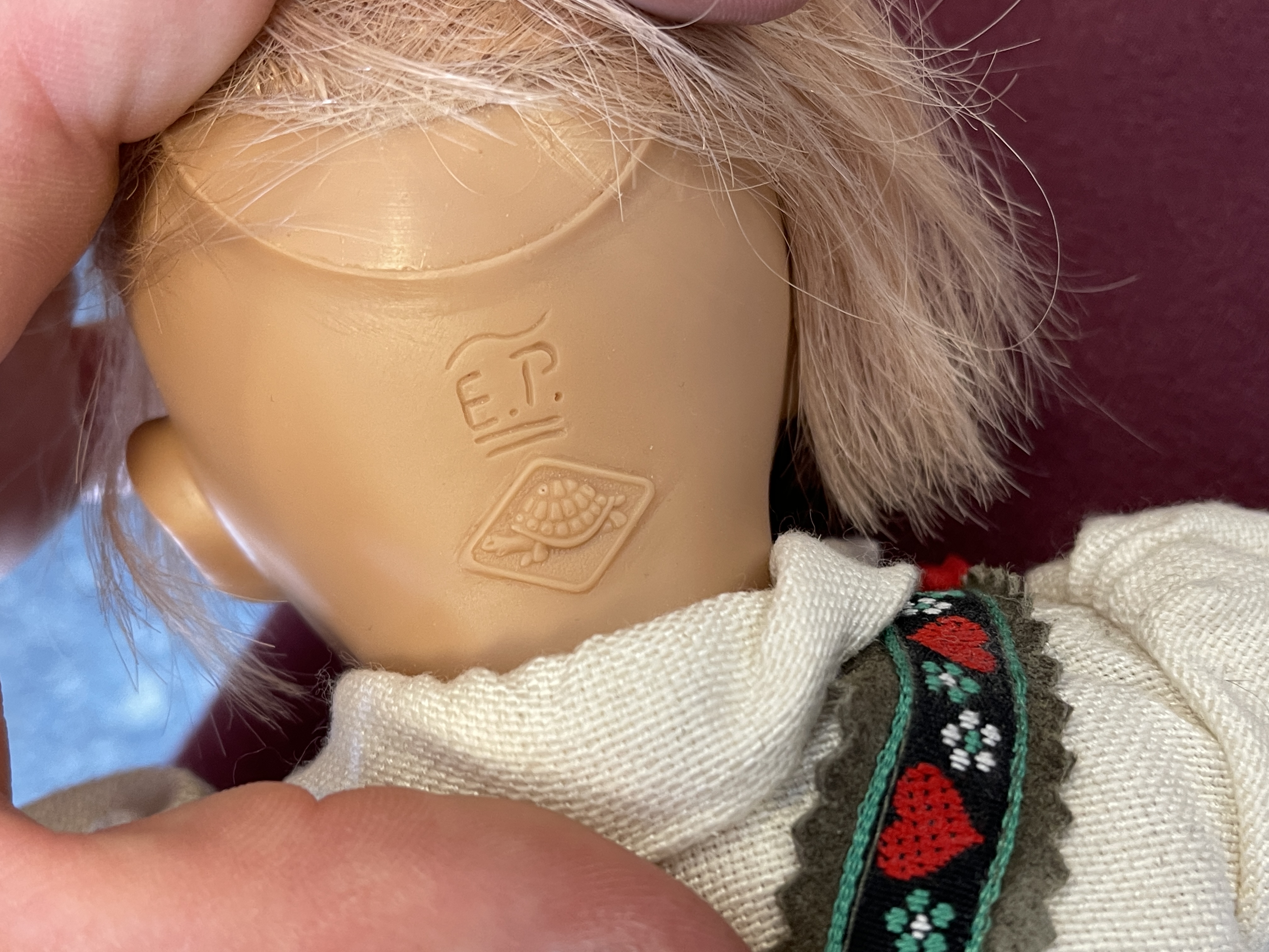 Schildkrötpuppe Evelyn Pfaffendorf Vinyl Puppe 33 cm. Top Zustand 