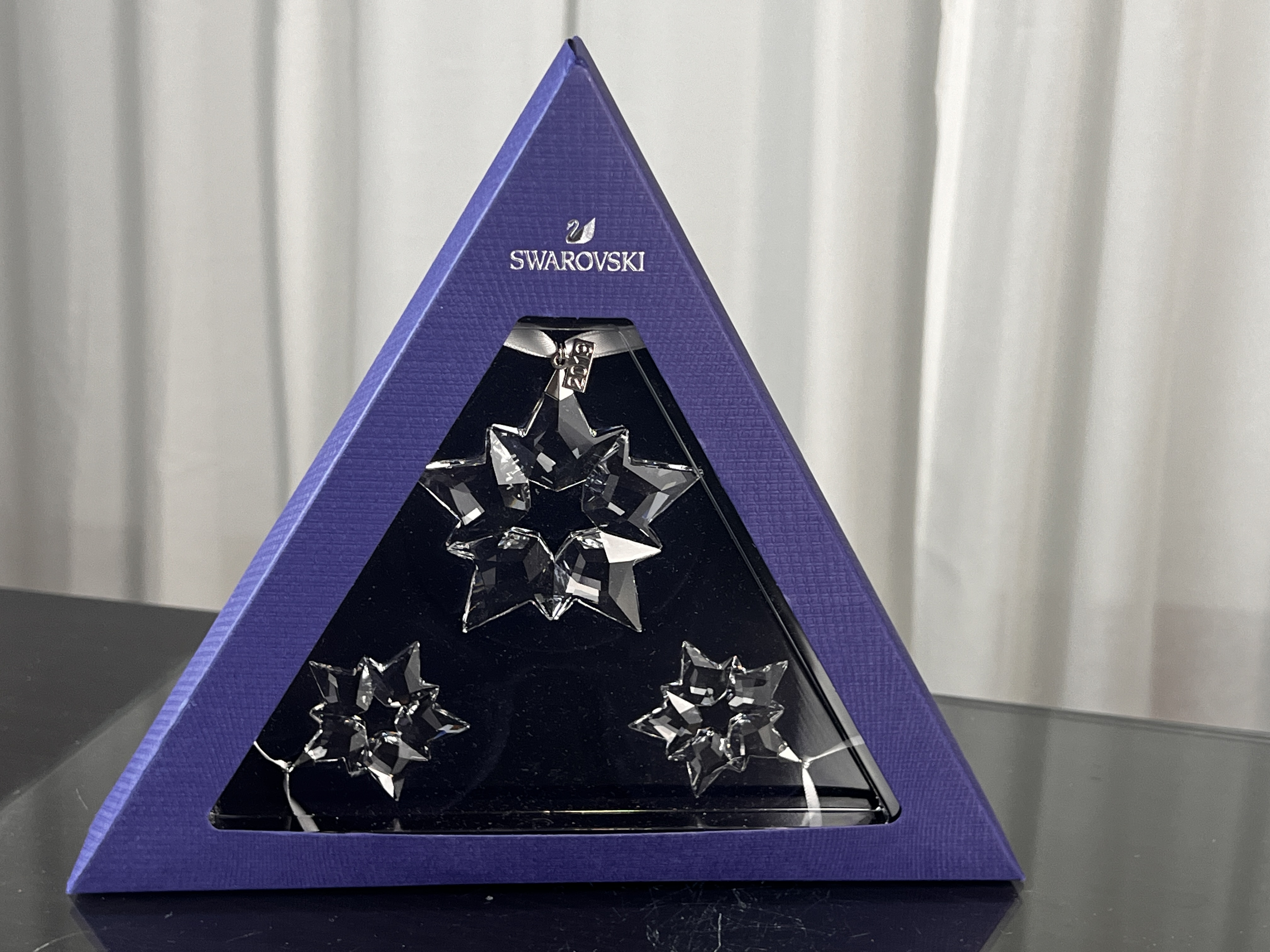 Swarovski Figur 5429600 Weihnachtsstern Set 2019 Ornament 7,5 cm. 