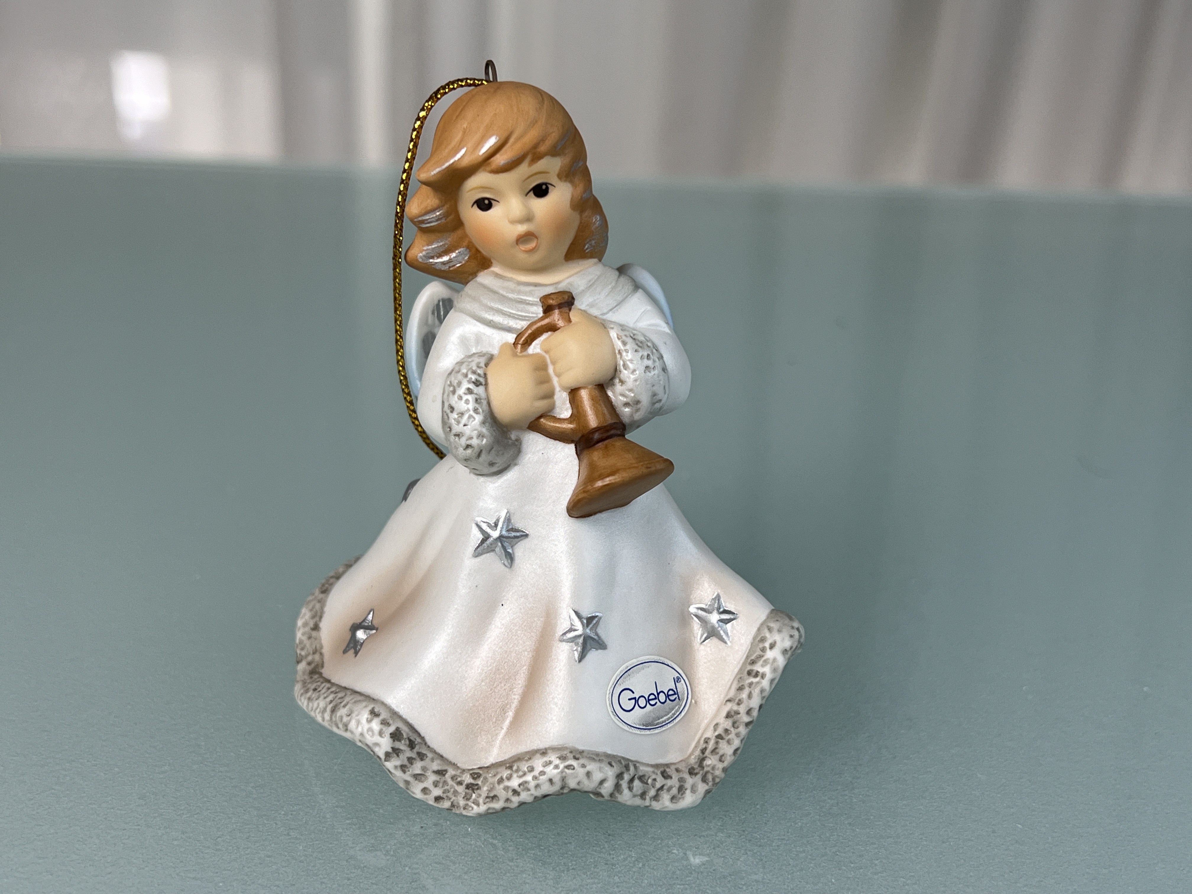 Goebel Porzellan Figur Jahresglocke 2000 Ornament 8 cm. 1 Wahl Top Zustand  