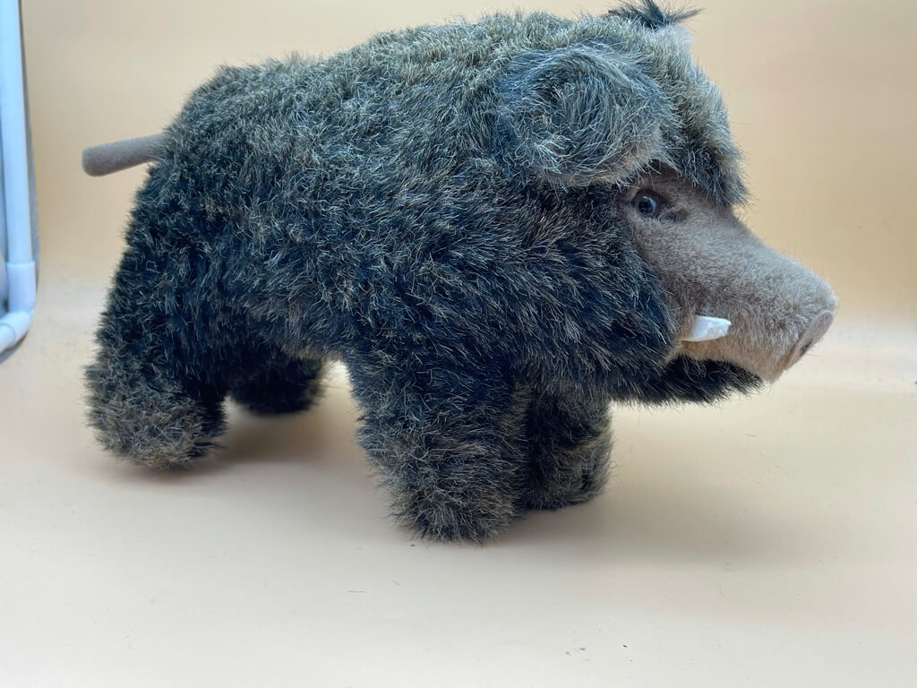 Steiff Tier Wildschwein Höhe 21 cm. Länge 28 cm. - Top Zustand.