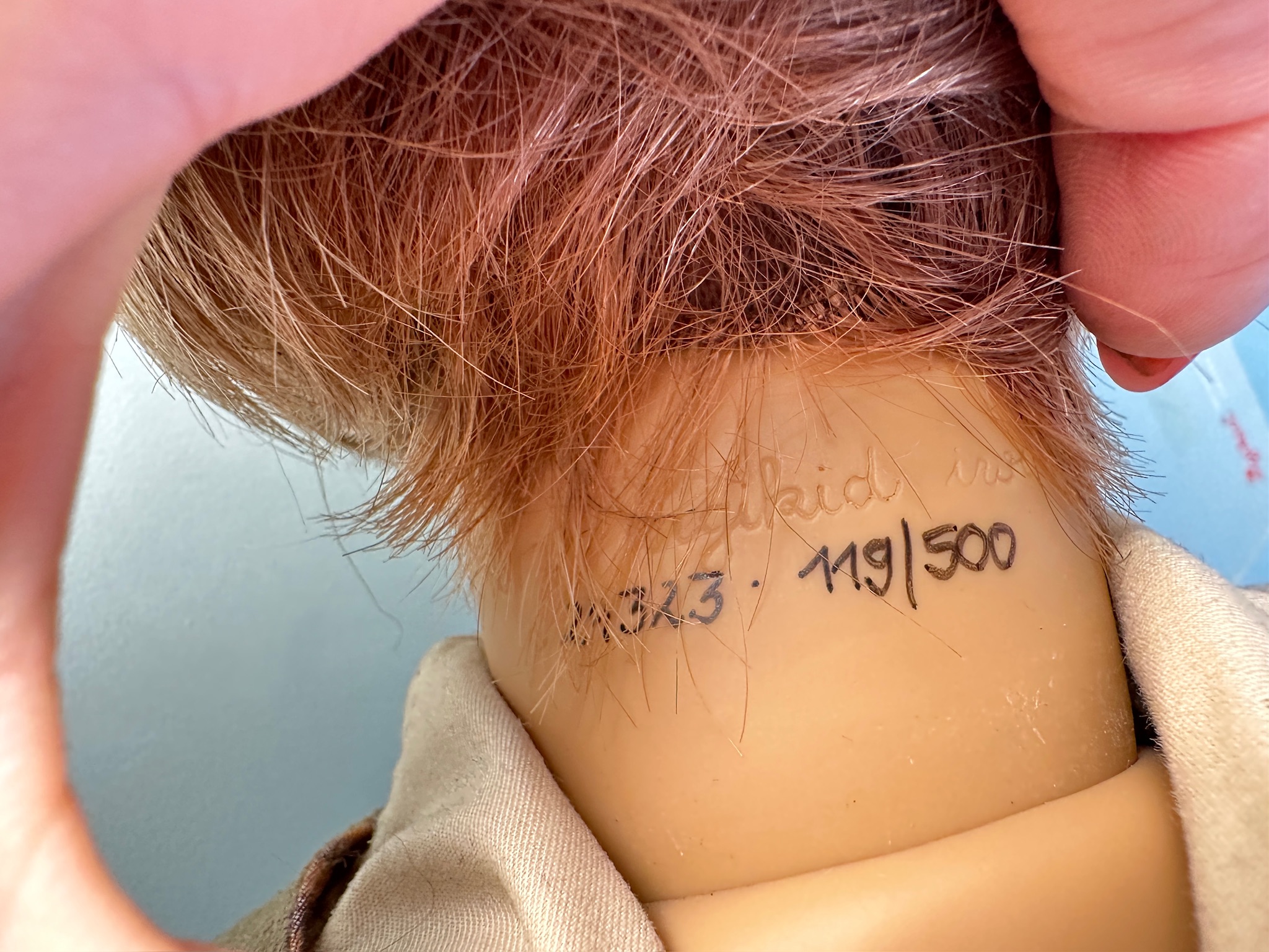 Sigikid Ilse Wippler Künstlerpuppe Vinyl Puppe 60 cm. Top Zustand 