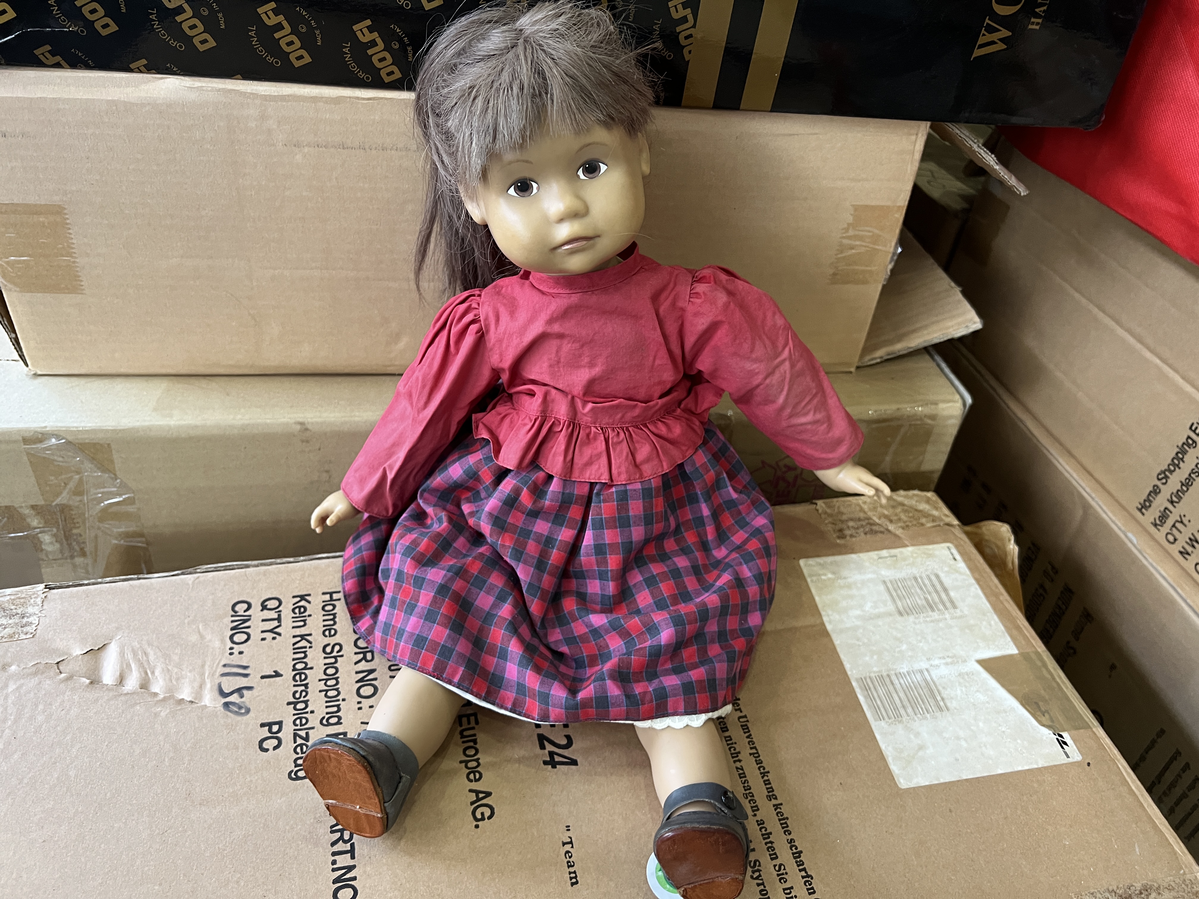 Sigikid Künstlerpuppe Vinyl Puppe 46 cm. Top Zustand  