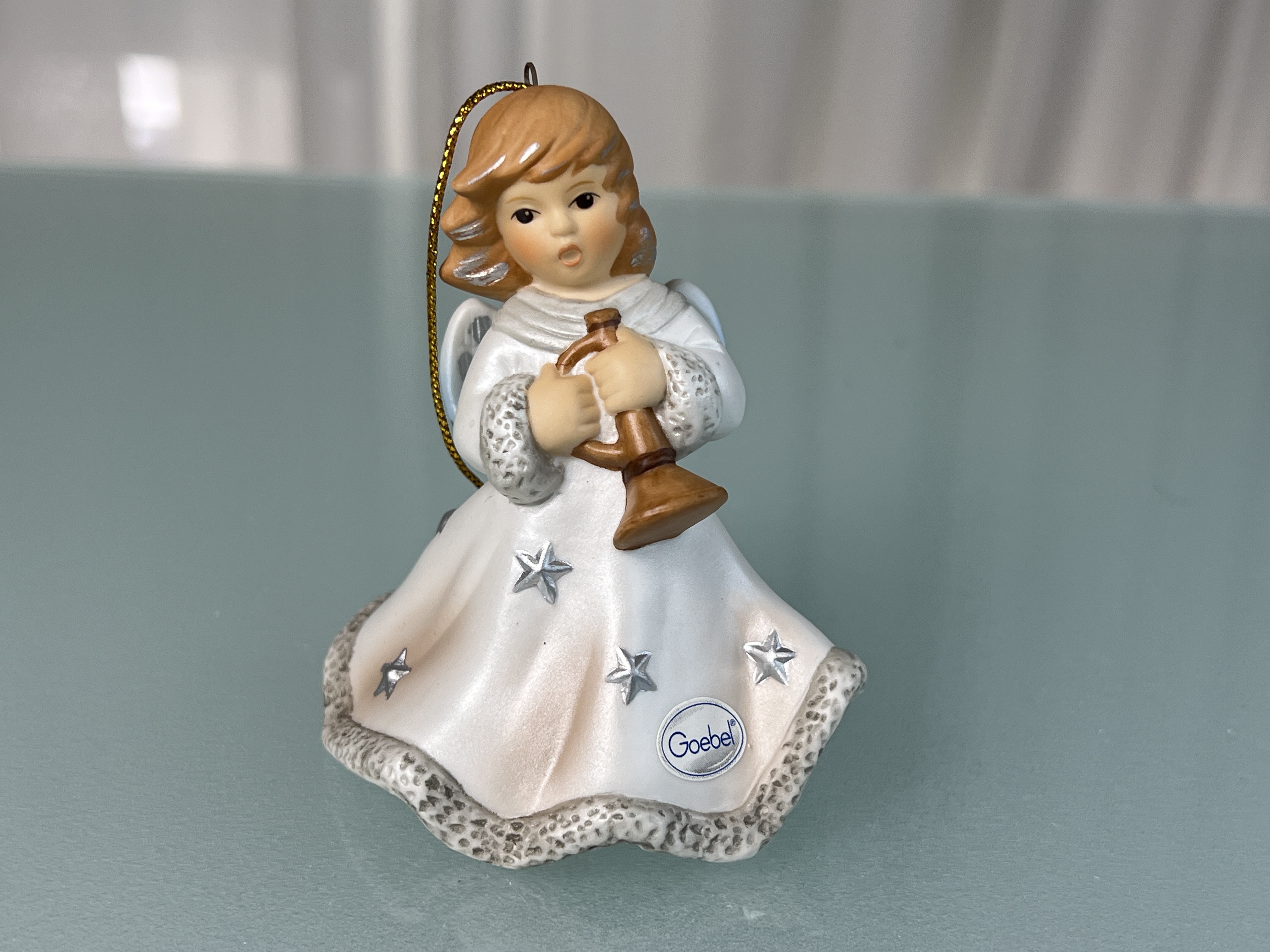 Goebel Porzellan Figur Jahresglocke 2000 Ornament 8 cm. 1 Wahl Top Zustand  