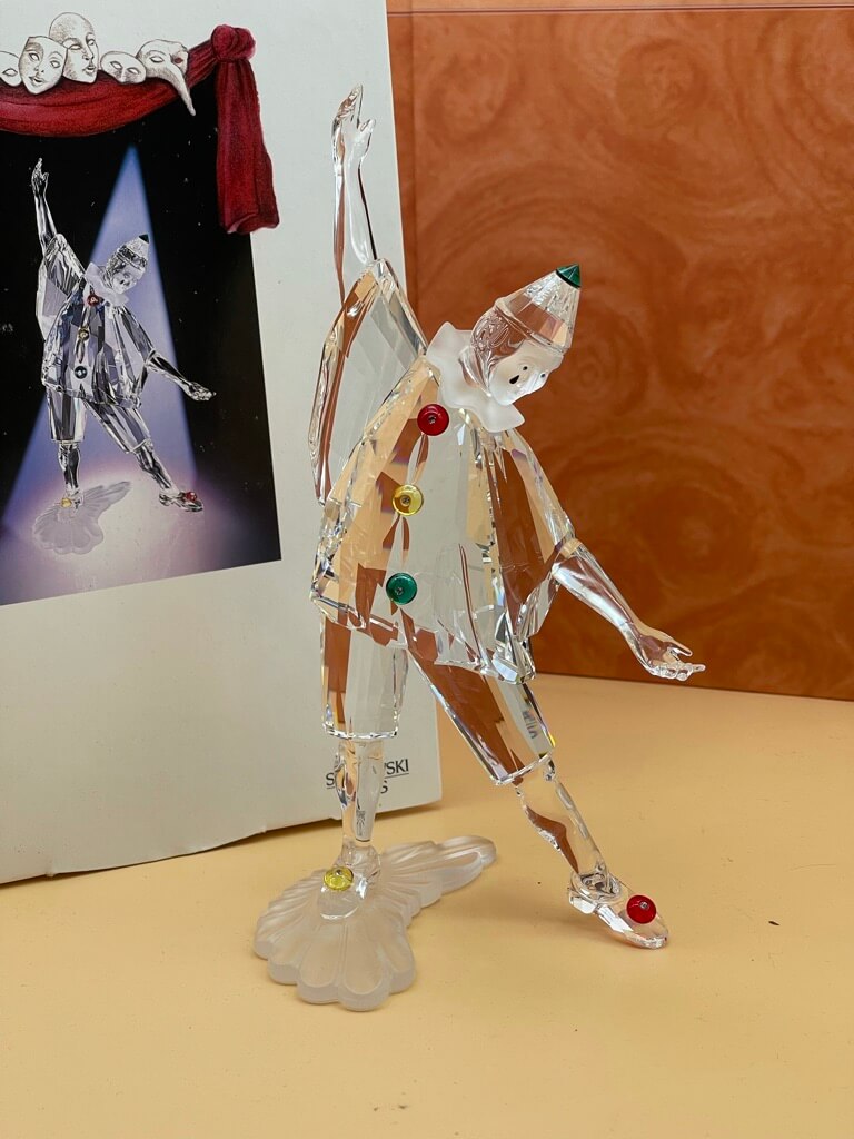 Swarovski Figur 230586 Pierrot 20 cm. Ovp & Zertifikat. Top Zustand