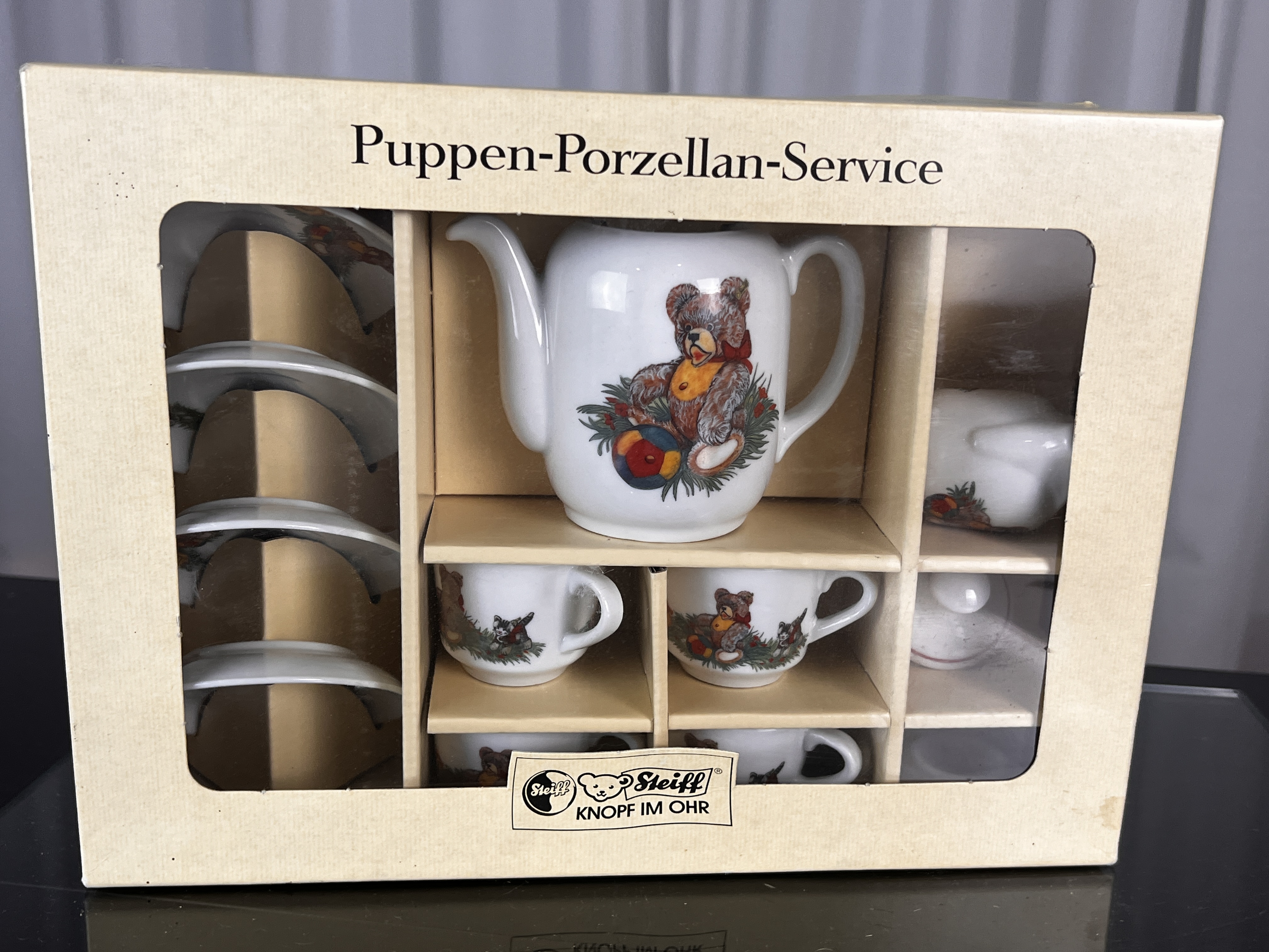 Steiff Porzellan Puppen-Service, Unbenutzt mit Ovp. Top Zustand   