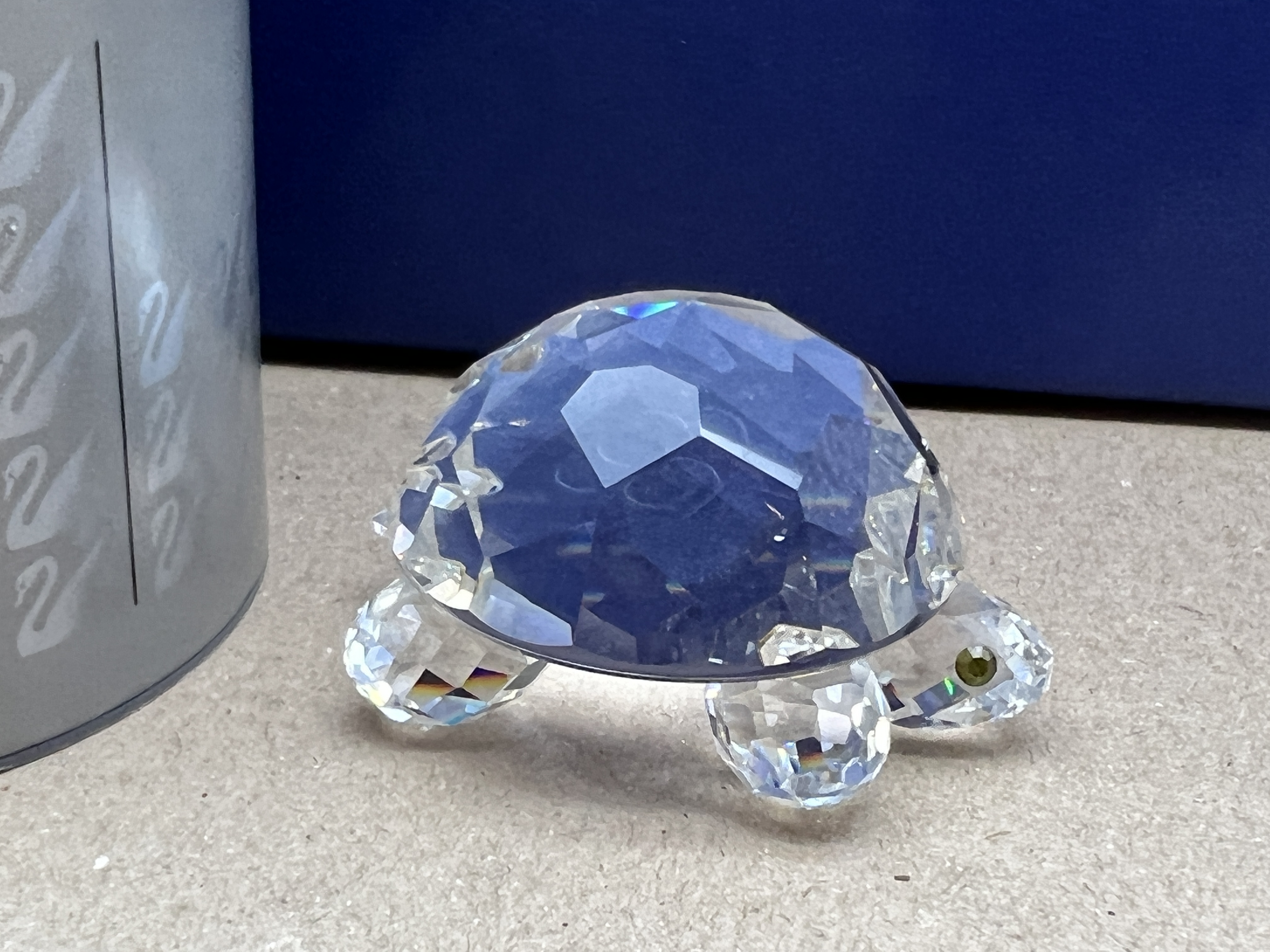  Swarovski Figur Kristall 010037 Große Schildkröte 6 cm. Ovp & Zertifikat + Top Zustand. 