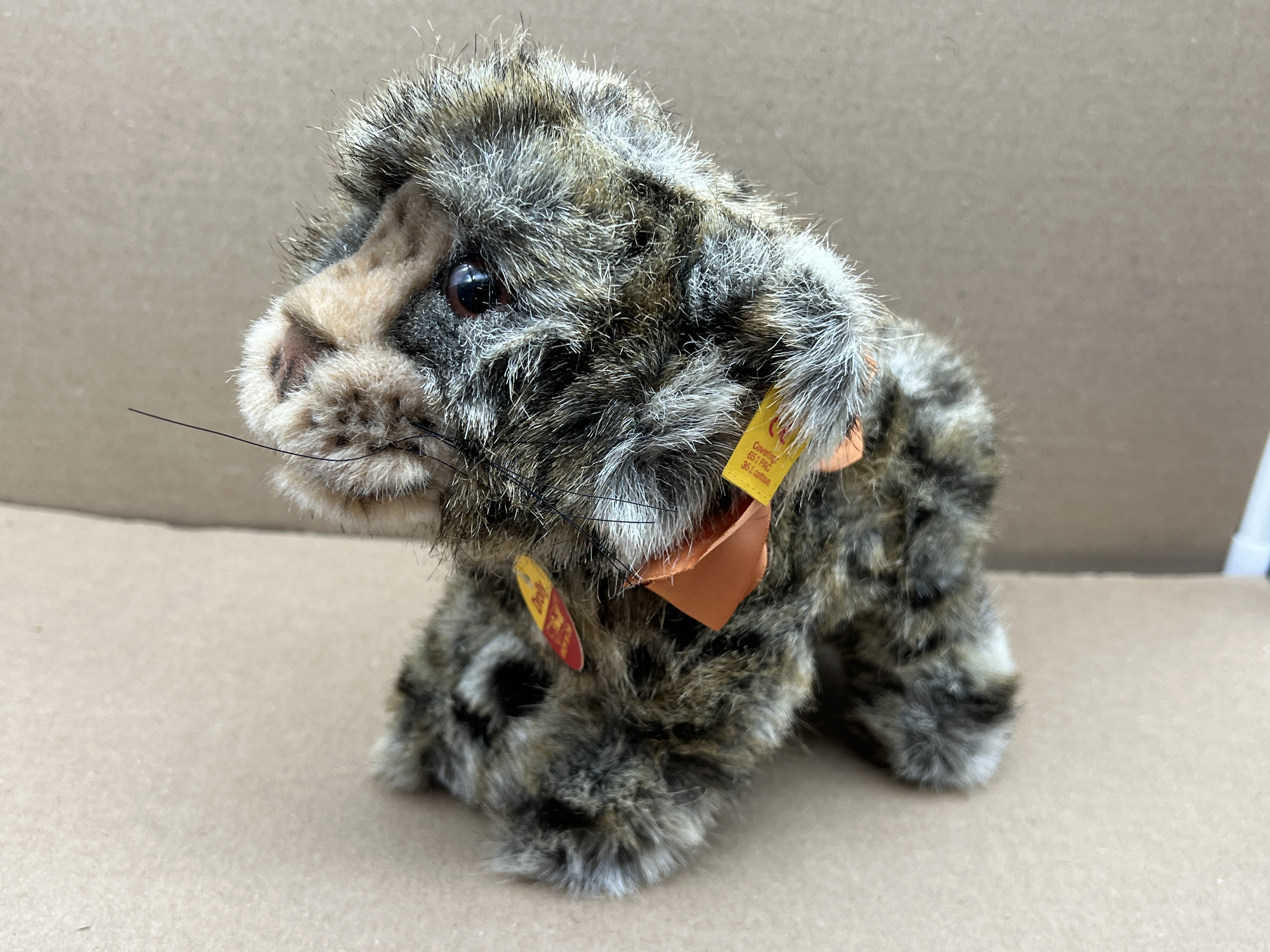 Steiff Tier 081439 Gepard 21 x 25 cm. Top Zustand   