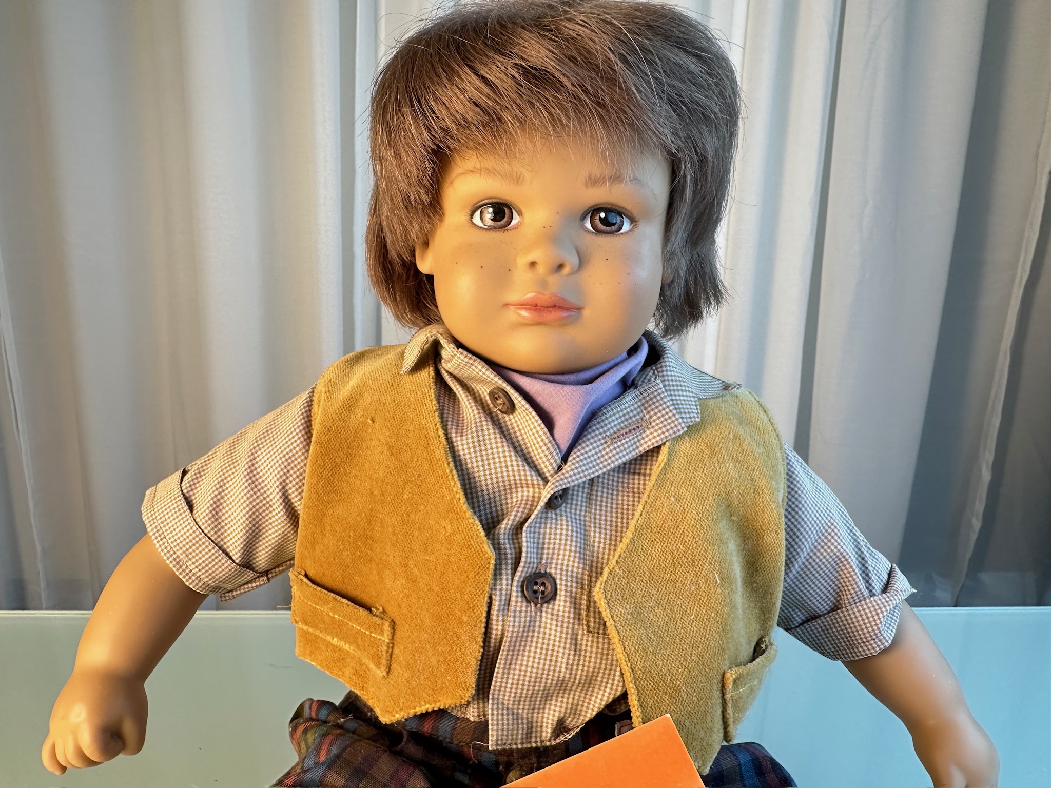 Sigikid Gabriele Plößner Künstlerpuppe Vinyl Puppe 48 cm. Top Zustand 