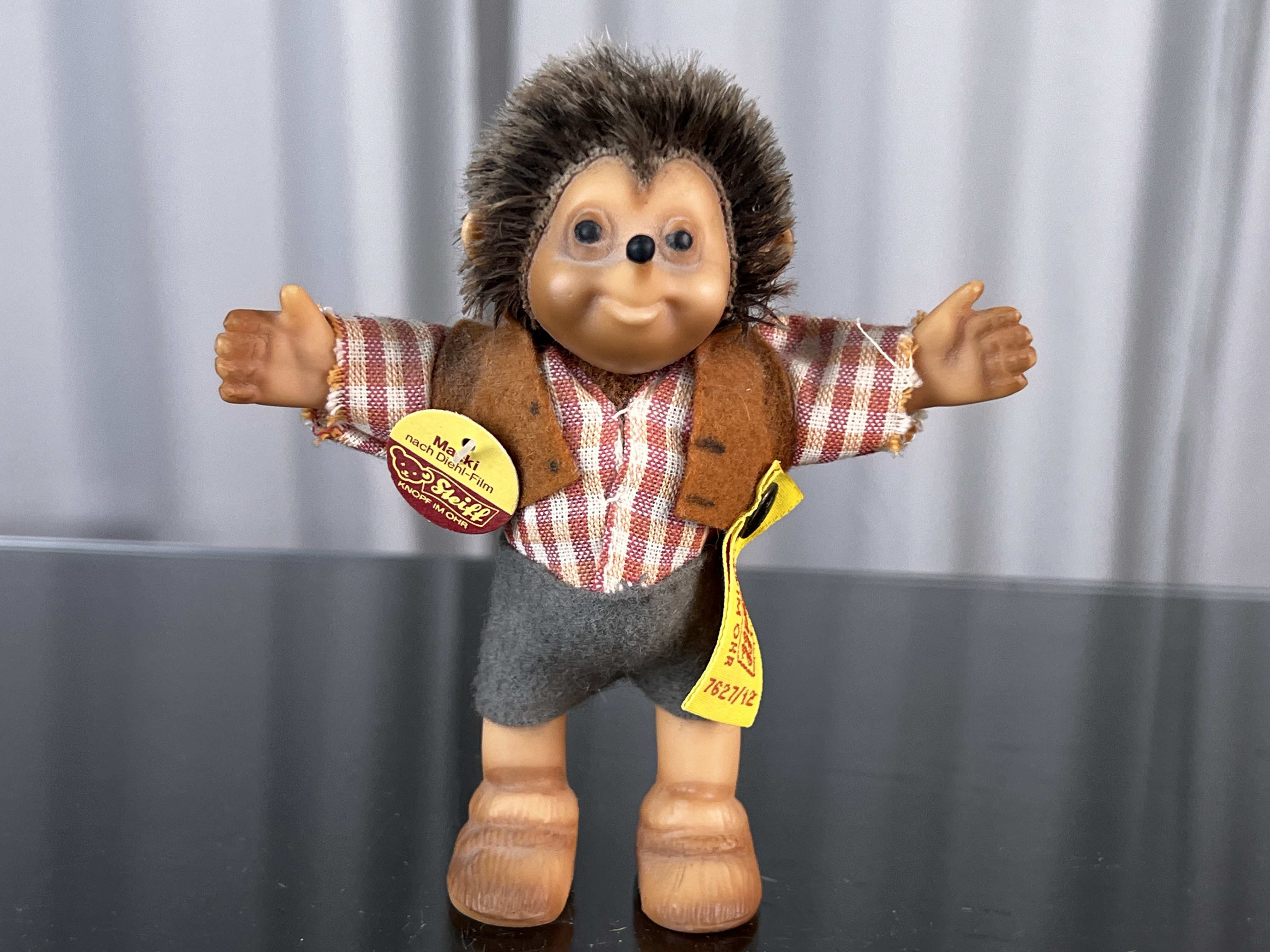 Steiff Tier 7627/12 Macki 12 cm. Top Zustand   