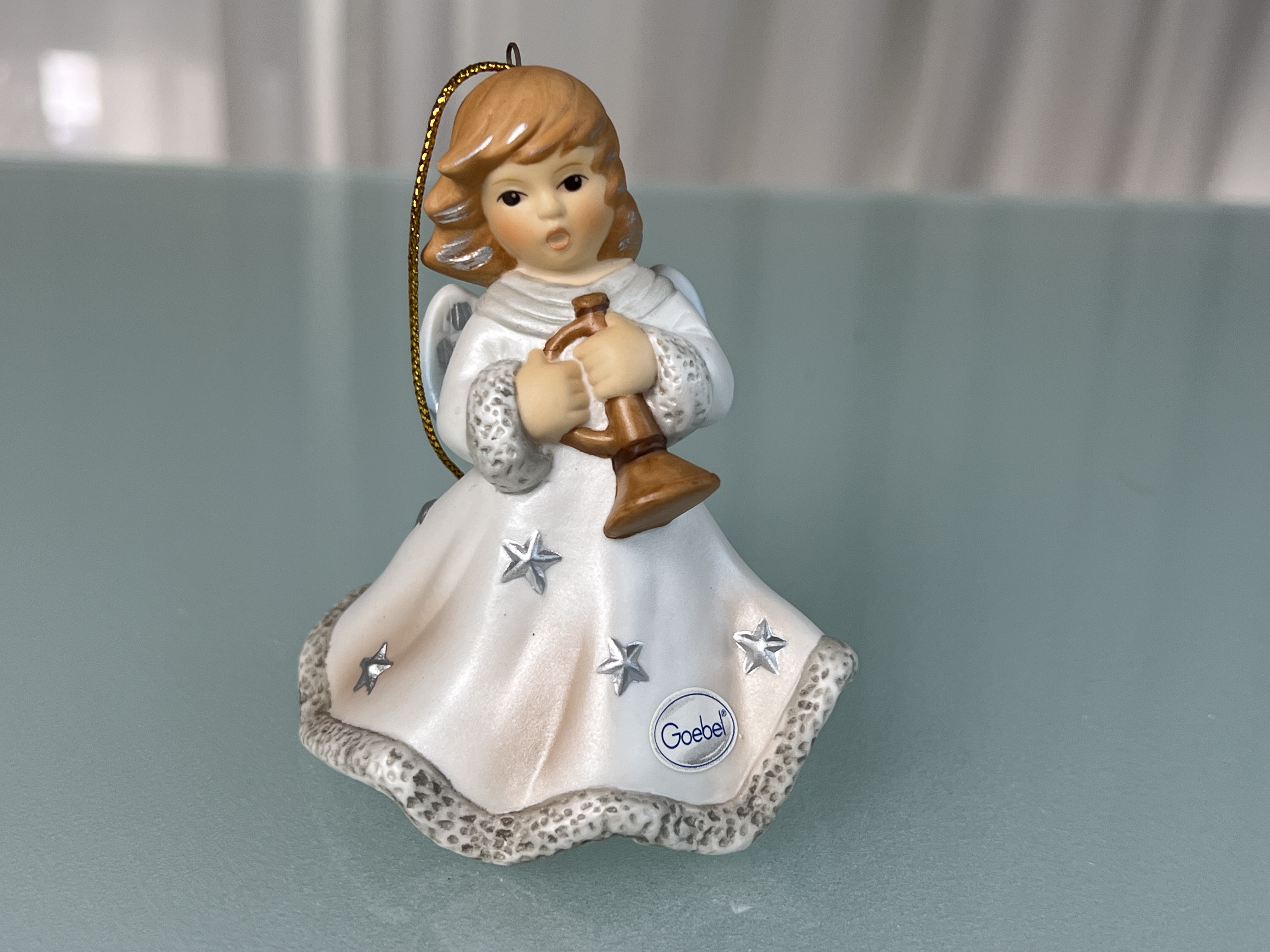 Goebel Porzellan Figur Jahresglocke 2000 Ornament 8 cm. 1 Wahl Top Zustand  