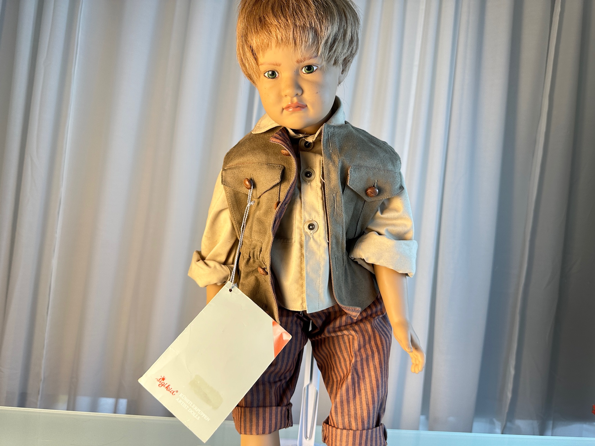 Sigikid Ilse Wippler Künstlerpuppe Vinyl Puppe 60 cm. Top Zustand 