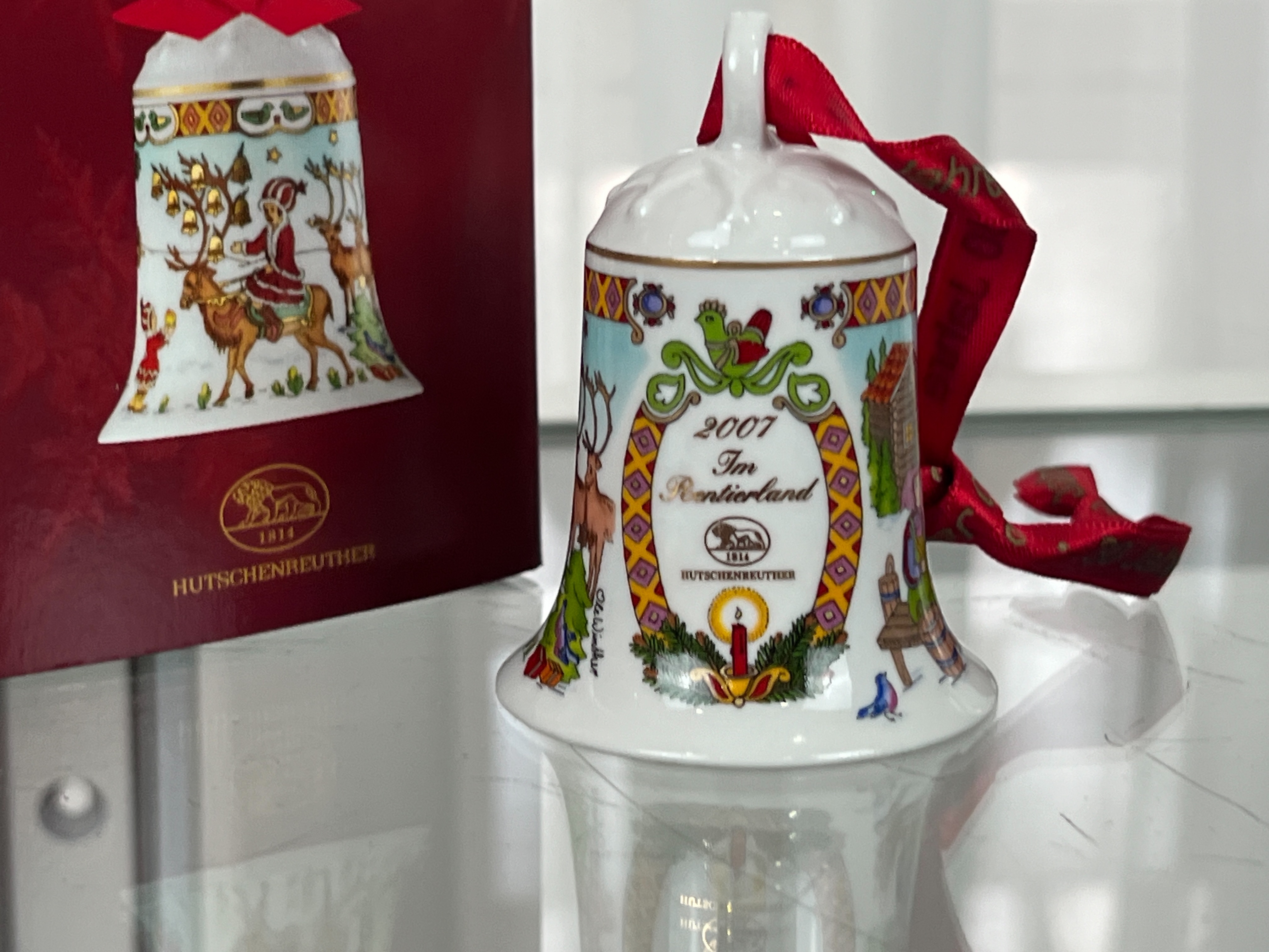  Hutschenreuther 2007 Weihnachtsglocke  7 cm. Top Zustand. 