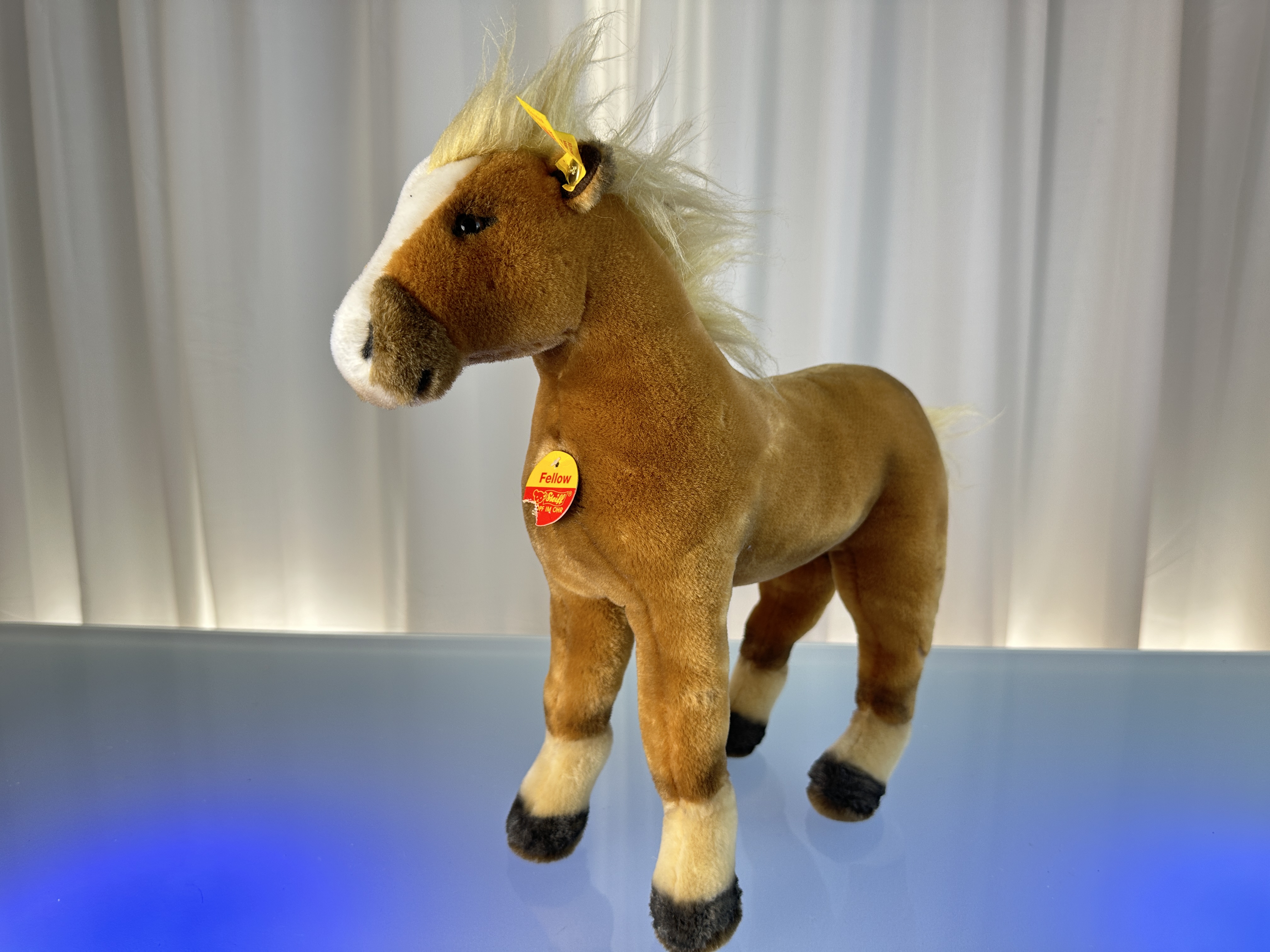 Steiff Tier 072772 Pferd Fellow 33 x 35 cm Top Zustand  