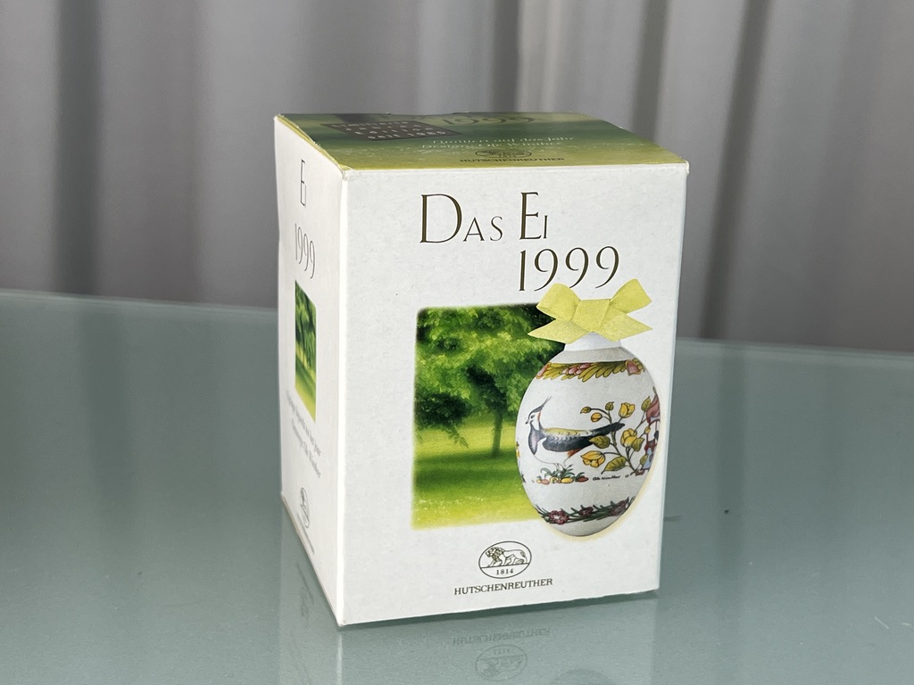  Hutschenreuther 1999 Das Ei mit Ovp. Top Zustand.     