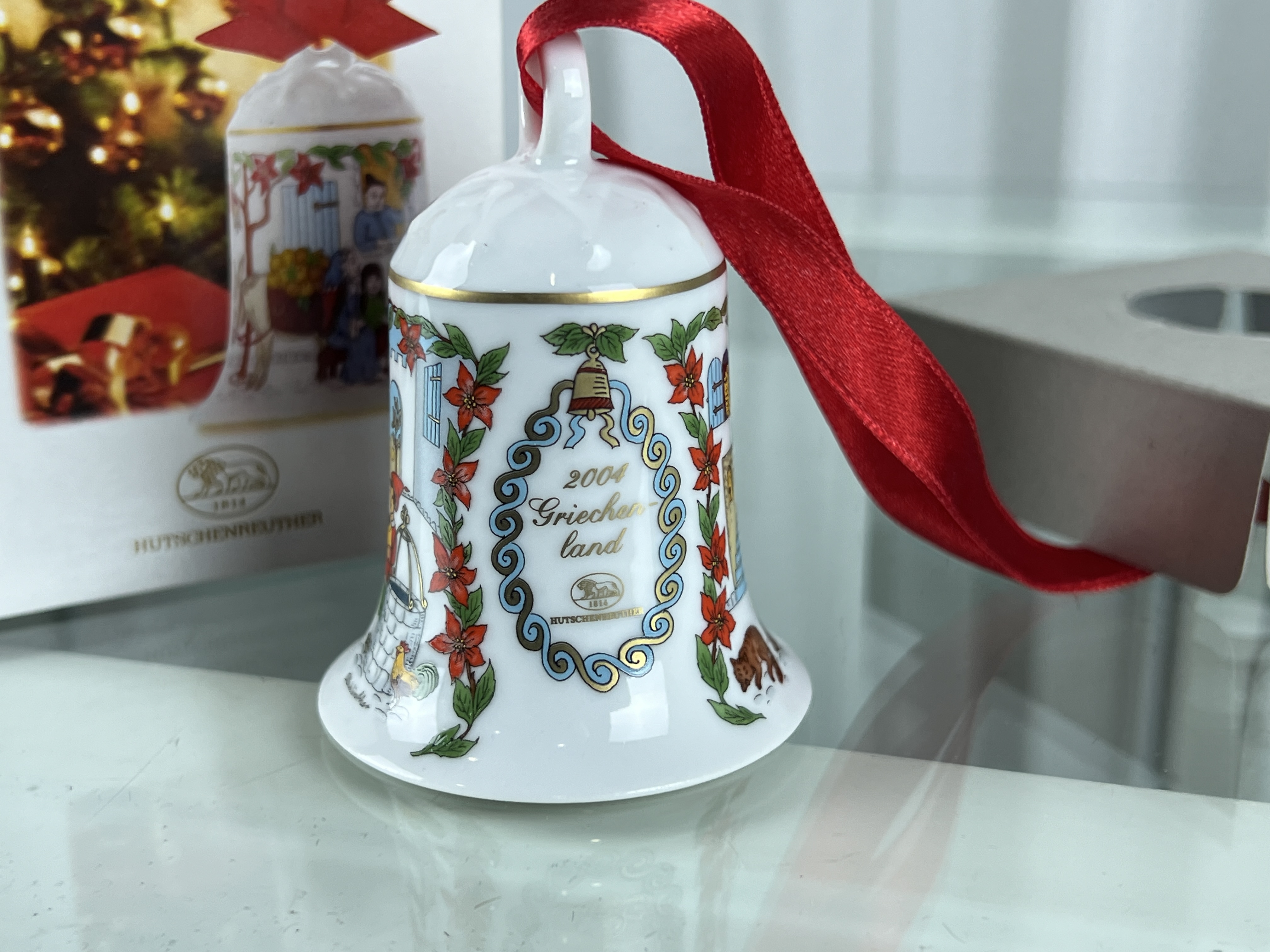  Hutschenreuther Weihnachtsglocke 2004 mit Ovp. 7 cm. Top Zustand. 