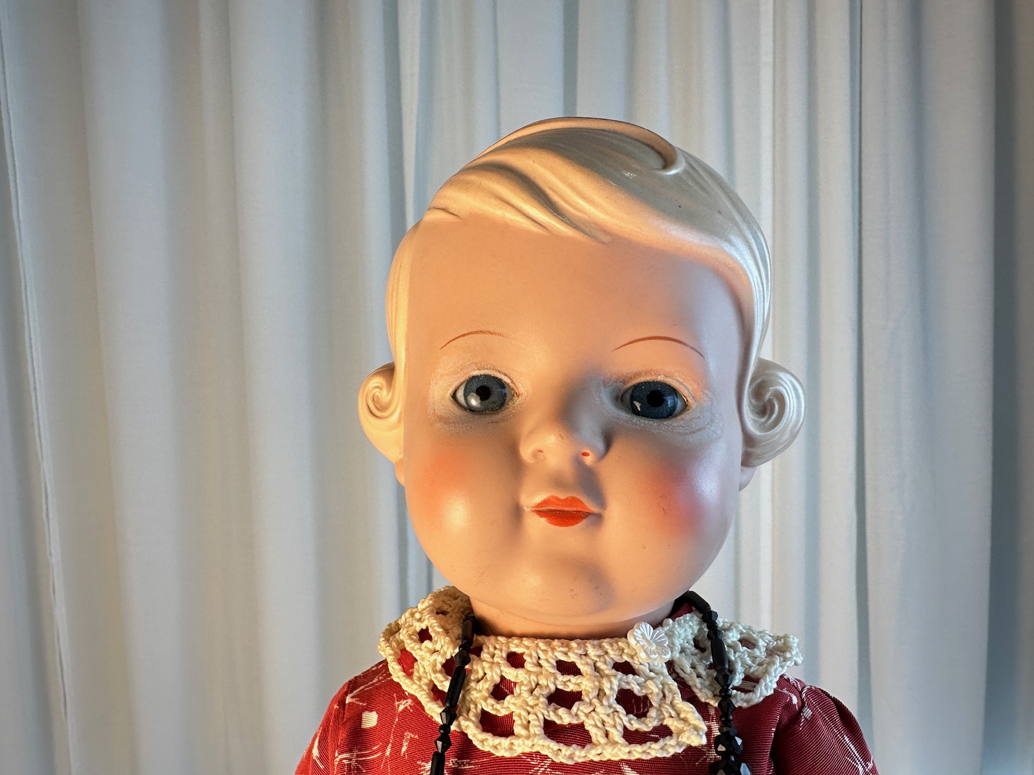 Schildkrötpuppe Puppe  Sammler Puppe 49 cm. Top Zustand 