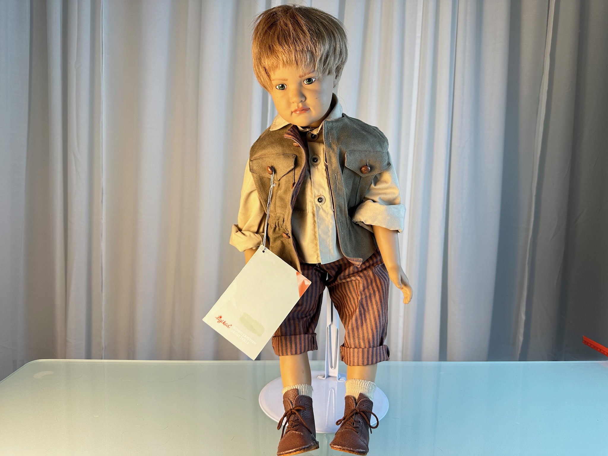 Sigikid Ilse Wippler Künstlerpuppe Vinyl Puppe 60 cm. Top Zustand 